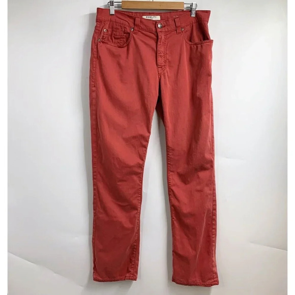 Fidelity Denim Men's Impala Slim Straight Denim In Havana Twill Jeans Size 33x30 - Picture 1 of 14